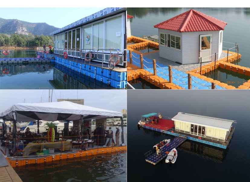 HDPE Floating Houses & Restaurants