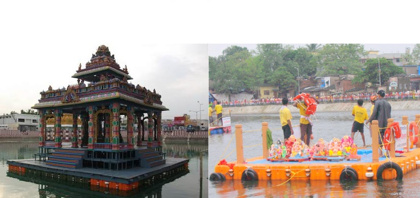 Floating Stage, Patla & Idol Ganesh Immersion Tarafa