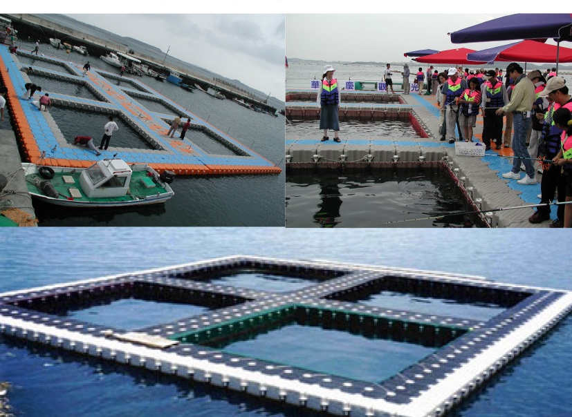 Floating HDPE Fish Cage Jetty
