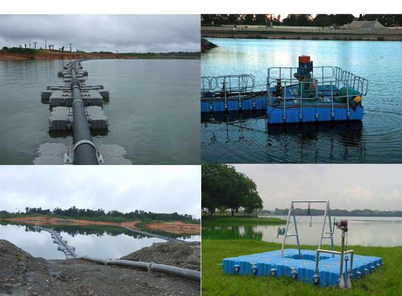 Floating Pipe & Pump Support System