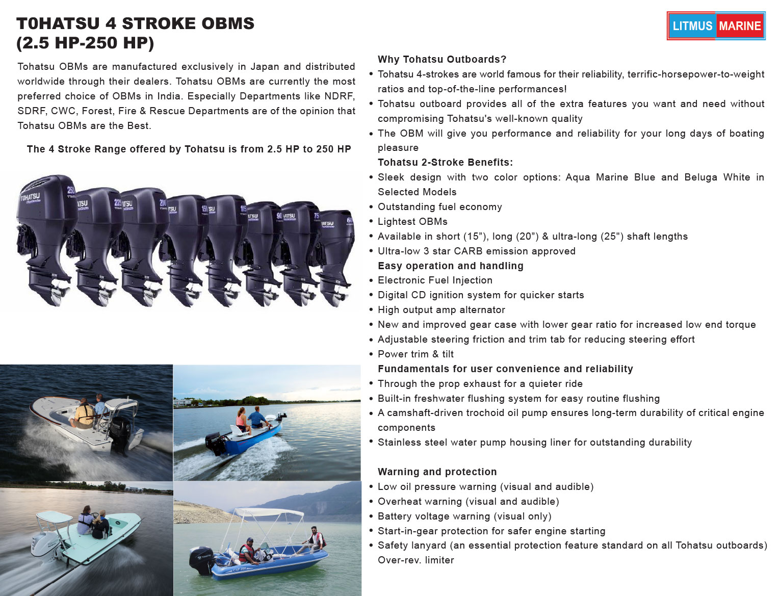 TOHATSU 4 STROKE OBMS