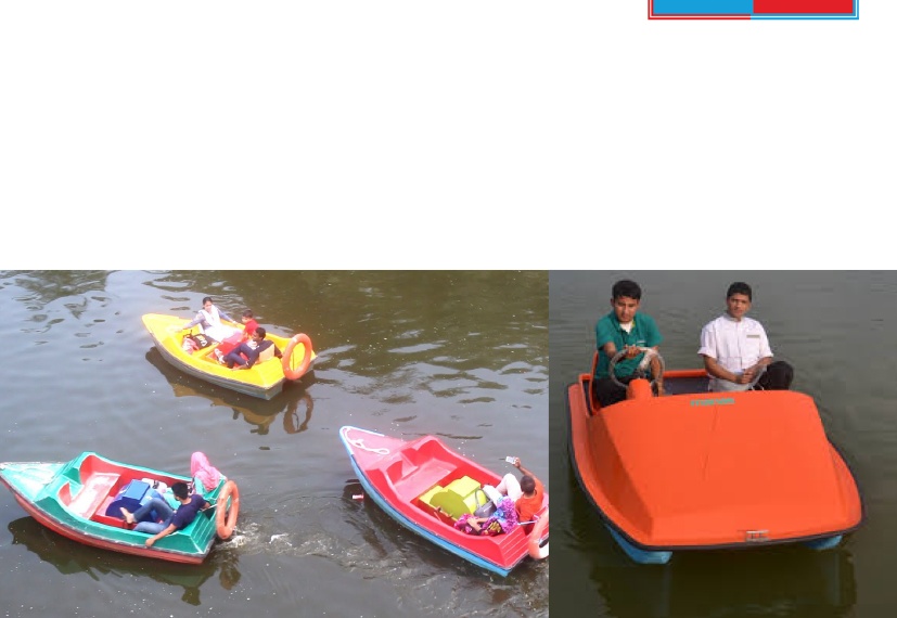2 SEATER FRP PEDAL BOAT